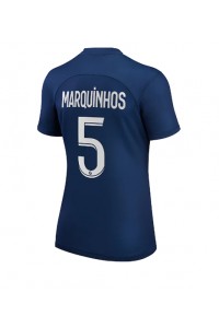 Paris Saint-Germain Marquinhos #5 Fotballdrakt Hjemme Klær Dame 2022-23 Korte ermer